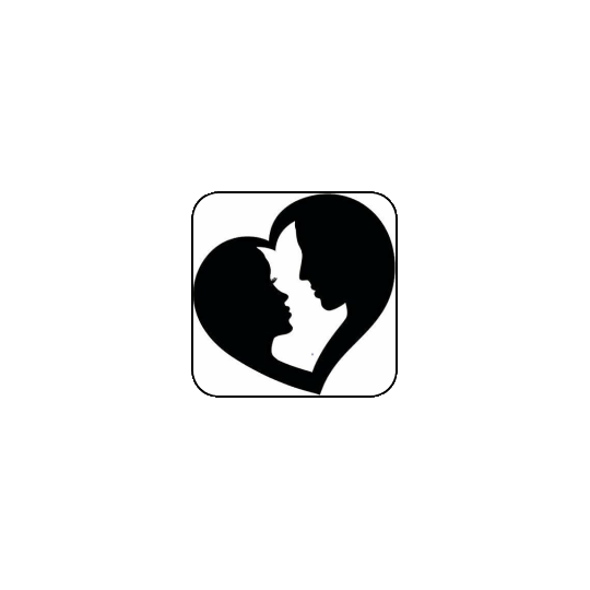 Magnete: Cuore uomo e donna nero