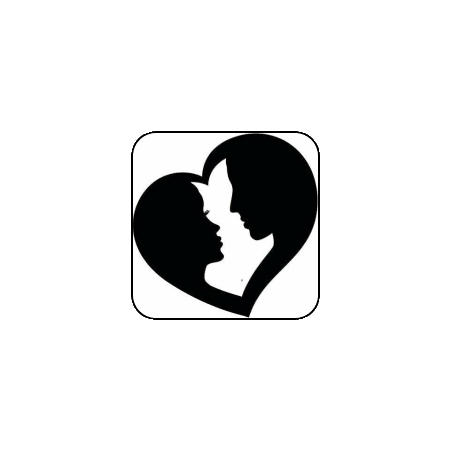Magnete: Cuore uomo e donna nero