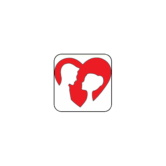 Magnete: Cuore uomo e donna rosso
