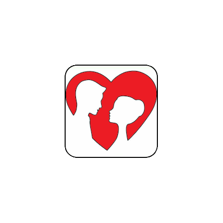 Magnete: Cuore uomo e donna rosso