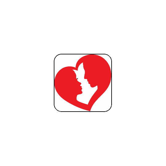 Magnete: Cuore uomo e donna rosso 1