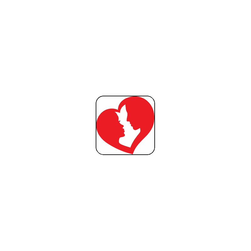Magnete: Cuore uomo e donna rosso 1
