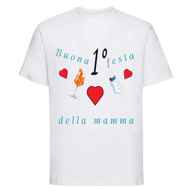 Maglietta: buona 1° festa della mamma (maschio)