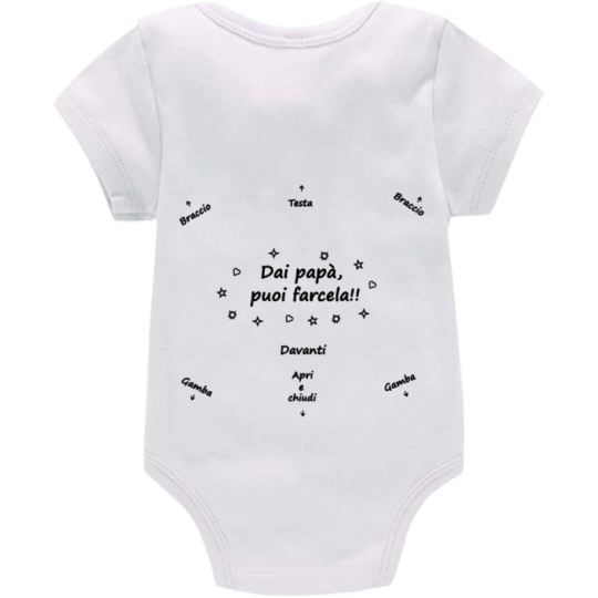 Body: dai papà, puoi farcela (b/n)