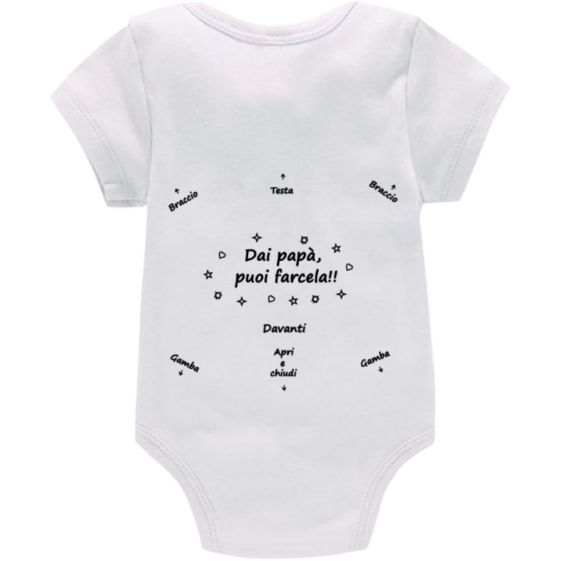 Body: dai papà, puoi farcela (b/n)