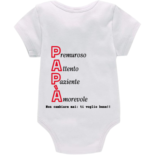 Body: papà premuroso attento paziente amorevole. non cambiare mai: ti voglio bene!!