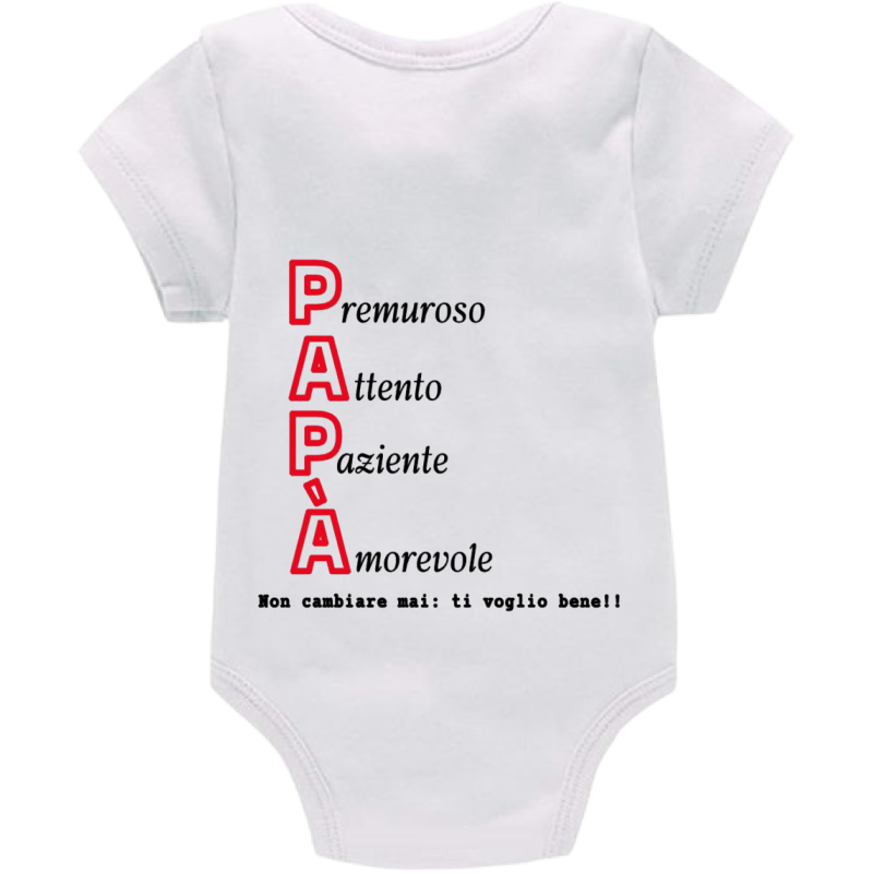 Body: papà premuroso attento paziente amorevole. non cambiare mai: ti voglio bene!!