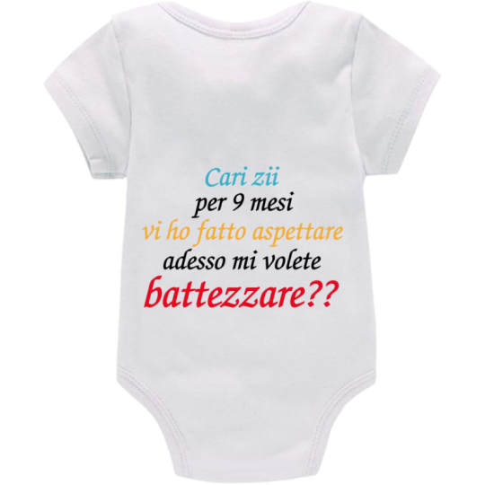 Body: cari zii per 9 mesi vi ho fatto aspettare adesso mi volete battezzare??