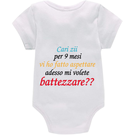 Body: cari zii per 9 mesi vi ho fatto aspettare adesso mi volete battezzare??