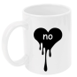 Tazza: cuore infranto nero