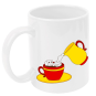 Tazza: tazza di caffelatte con lattiera