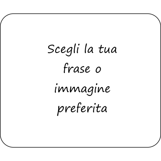 Personalizza: tappetino mouse 24x20 cm