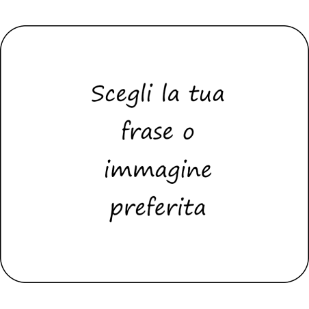Personalizza: tappetino mouse 24x20 cm