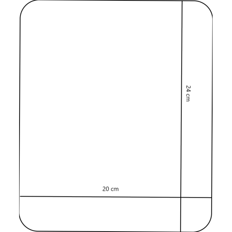Personalizza: tappetino mouse 20x24 cm