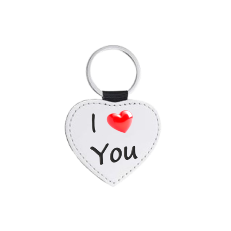 Portachiavi in pelle: I ❤️ You
