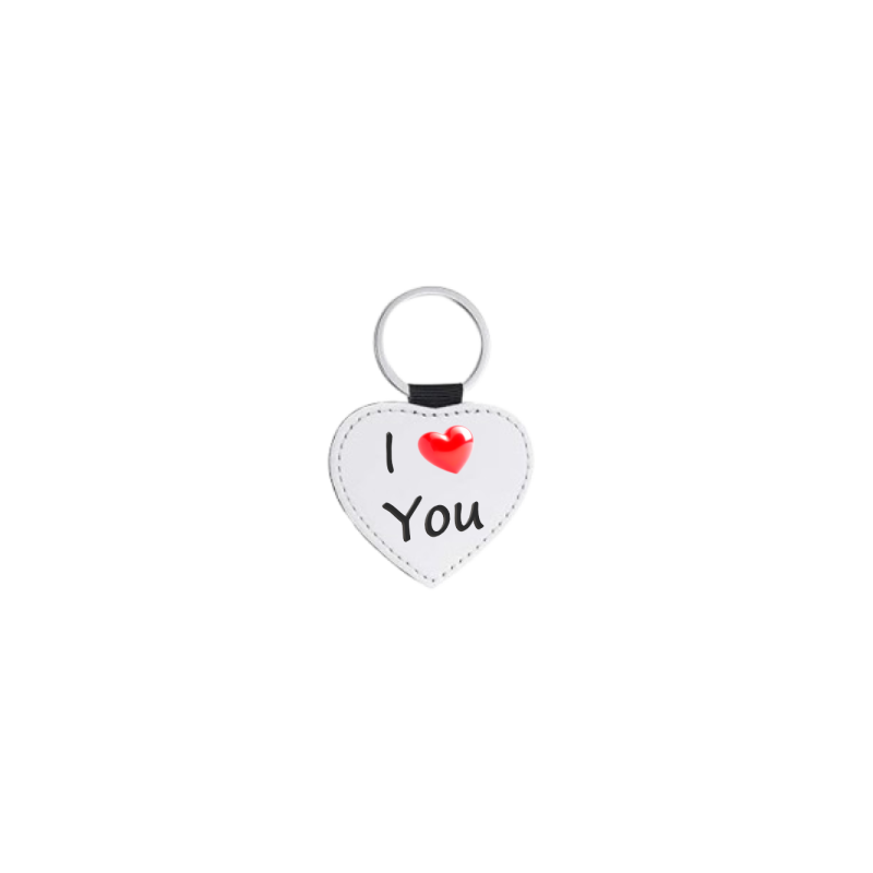 Portachiavi in pelle: I ❤️ You
