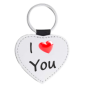 Portachiavi in pelle: I ❤️ You